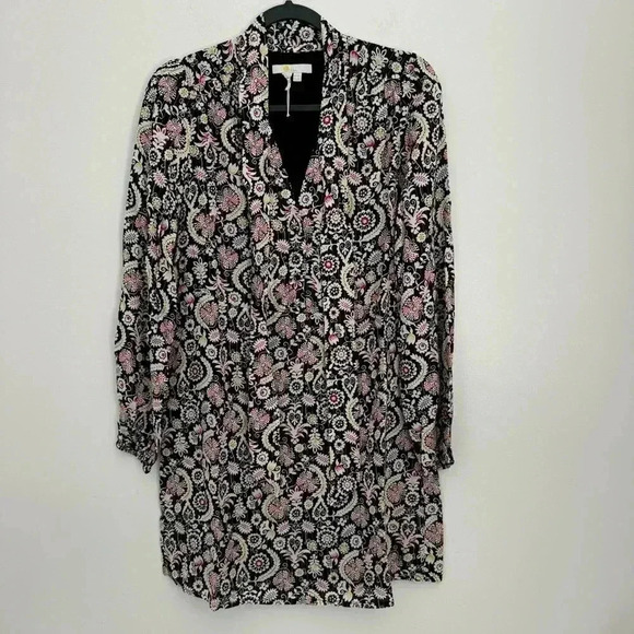 Boden Tie Neck Mini Dress Women's 4R - Picture 10 of 16